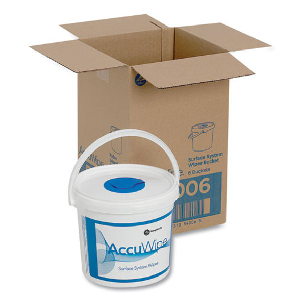 Pacific Blue Select Surface System Bucket, 7.8 x 7.8 x 7, White/Blue, 6/Carton Pacific Blue Select Surface System Bucket, 7.8 x 7.8 x 7, White/Blue, 6/Carton