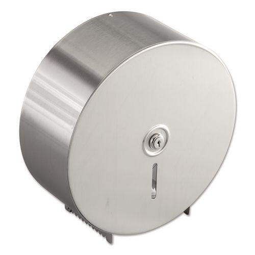 Jumbo Toilet Tissue Dispenser, 10.66 x 4.5 x 10.63, Silver
