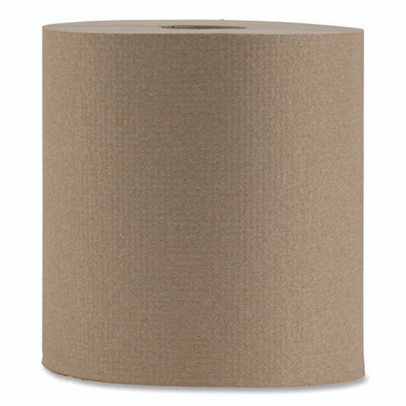 Hardwound Paper Towels, Nonperforated, 1-Ply, 8" x 800 ft, Natural, 6 Rolls/Carton