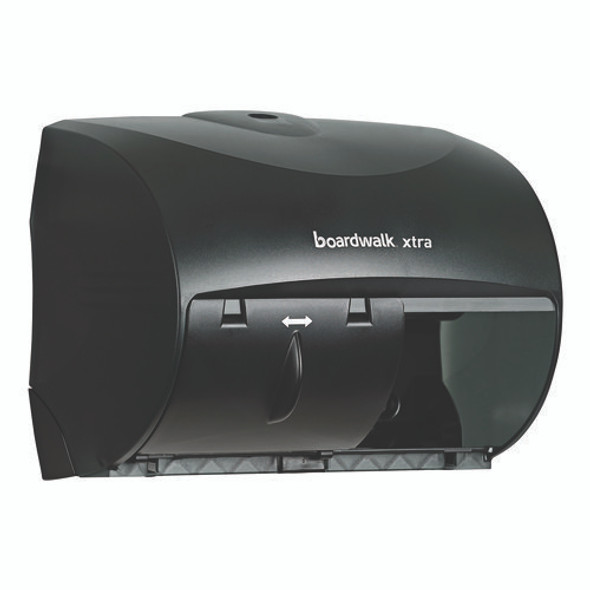 Boardwalk Xtra 2-Roll Controlled Bath Tissue Dispenser, 11.13 x 7.38 x 8.88, Translucent Black