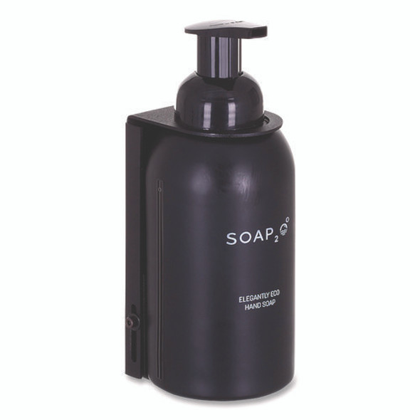 Eco Glass Bottle Soap Dispenser, 350 mL, Black Eco Glass Bottle Soap Dispenser, 350 mL, Black
