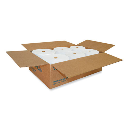 Valay Proprietary Roll Towels, 1-Ply, 7" x 800 ft, White, 6 Rolls/Carton
