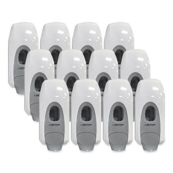 Clario Dispensing System Manual Foam Dispenser, 1,000 mL, 5.11 x 3.85 x 11.73, White, 12/Carton