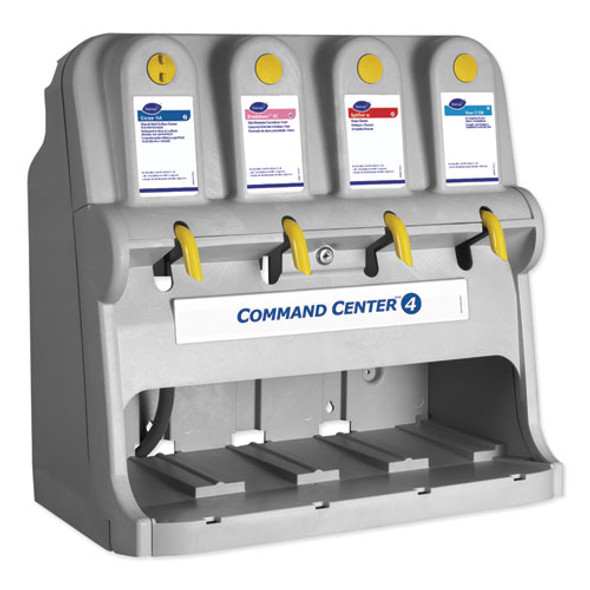 Command Center Dispensing System, 4 Button Dispenser, 27.5 x 17 x 27.5, Gray