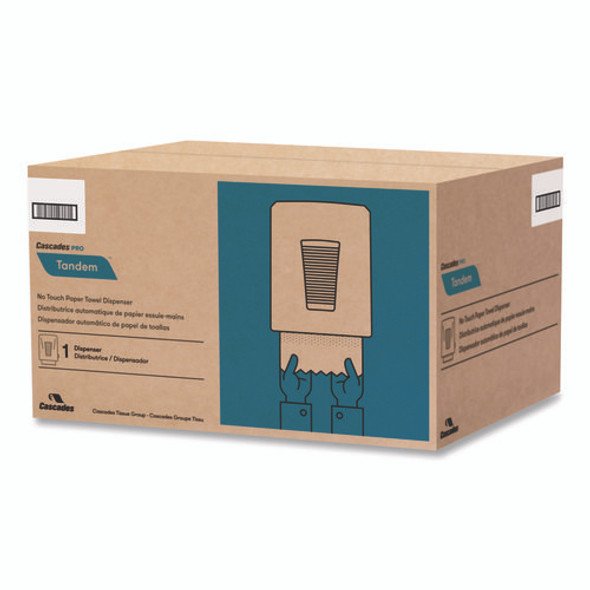 Tandem Mechanical No-Touch Towel Dispenser, 11.2 x 9 x 15.2, White Tandem Mechanical No-Touch Towel Dispenser, 11.2 x 9 x 15.2, White