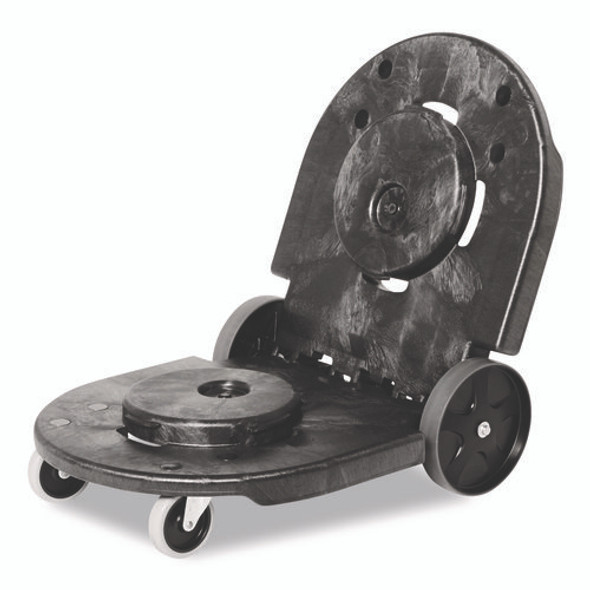 BRUTE Tandem Dolly, Two-Container, 300 lb Capacity, 20.25w x 45d x 8h, Black