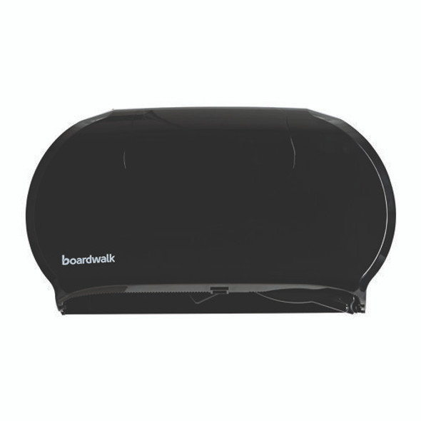 Jumbo Twin Toilet Tissue Dispenser, 20.25 x 6 x 12.25, Black