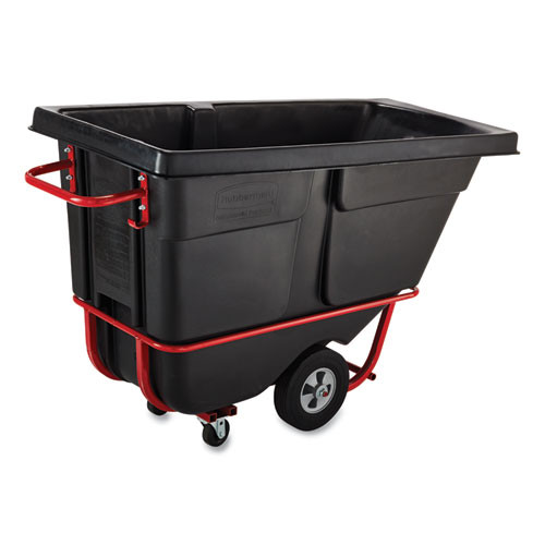 2 cu yd BRUTE Rotomolded Tilt Truck, 2,300 lb Capacity, Black
