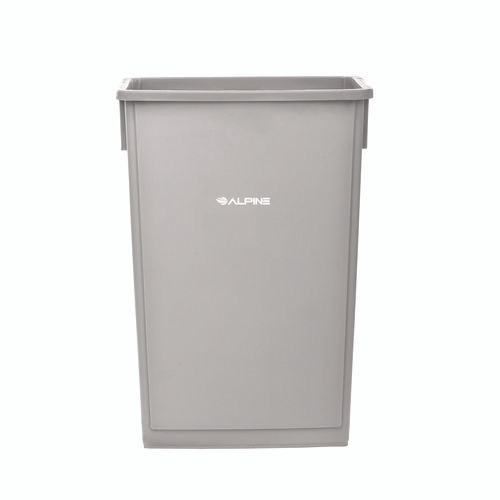 Slim 23 Gallon Indoor Trash Can, Plastic, Gray