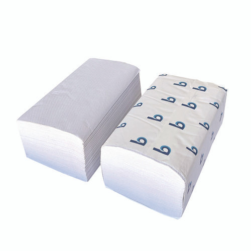 Boardwalk Green Single-Fold Towels, 1-Ply, 9.13 x 10.25, Natural White, 250/Pack, 16 Packs/Carton