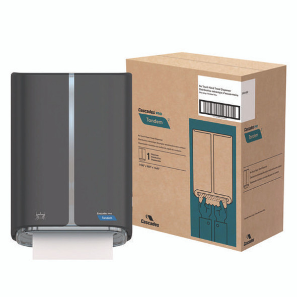 Tandem Mechanical No-Touch Roll Towel Dispenser, 8.78 x 11.5 x 16.65, Gray Tandem Mechanical No-Touch Roll Towel Dispenser, 8.78 x 11.5 x 16.65, Gray