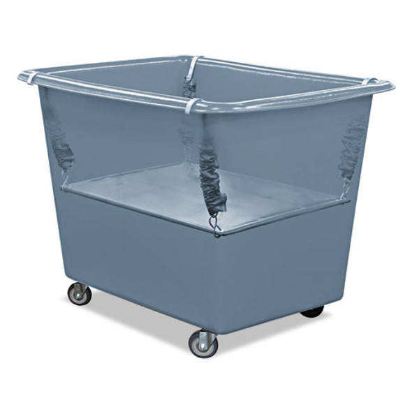 Poly Spring Lift, 17 x 29.5, 8 Bushel, Vinyl/Steel, Gray