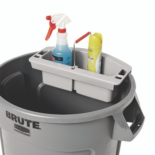 Maid Caddy, Two Compartments, 16 x 9 x 5, Gray