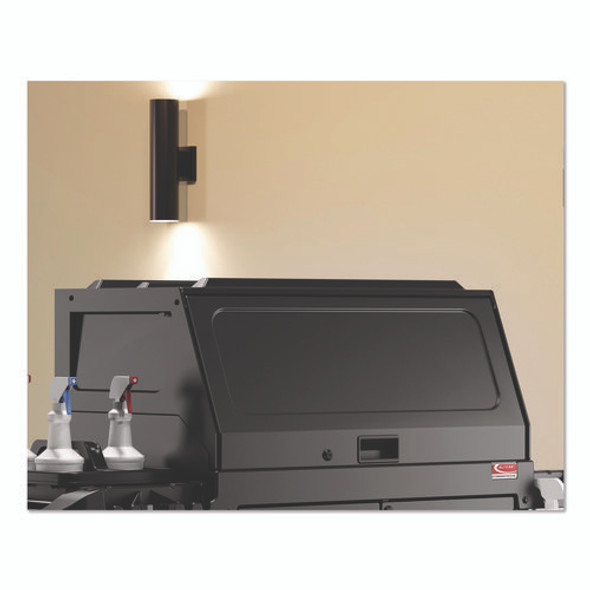 Lockable Hood Accessory for Suncast Commercial Full-Size Housekeeping Carts HKC1000/HKC2000, Plastic, Black