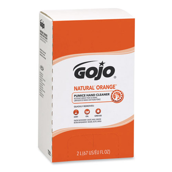 NATURAL ORANGE Pumice Hand Cleaner Refill, Citrus Scent, 2,000 mL, 4/Carton
