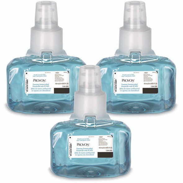 Foaming Antimicrobial Handwash with PCMX Refill, For LTX-7, Floral Scent, 700 mL, 3/Carton Foaming Antimicrobial Handwash with PCMX Refill, For LTX-7, Floral Scent, 700 mL, 3/Carton