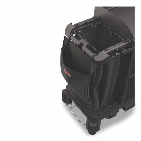 Amenity Bag for Suncast Commercial Full-Size and Compact-Size Housekeeping Carts, 2 gal, 19.5" x 1.51" x 21.36", Black