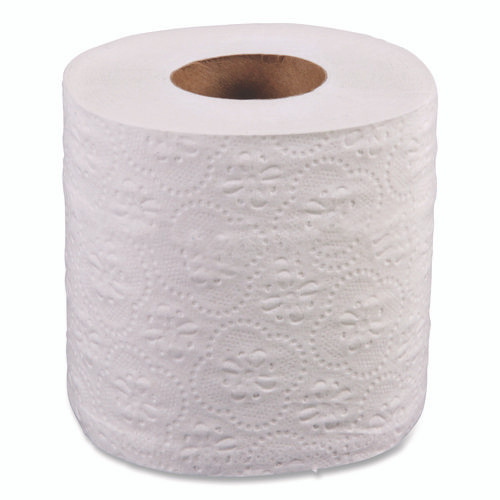 2-Ply Toilet Tissue, Standard, Septic Safe, White, 4 x 3, 500 Sheets/Roll, 96 Rolls/Carton