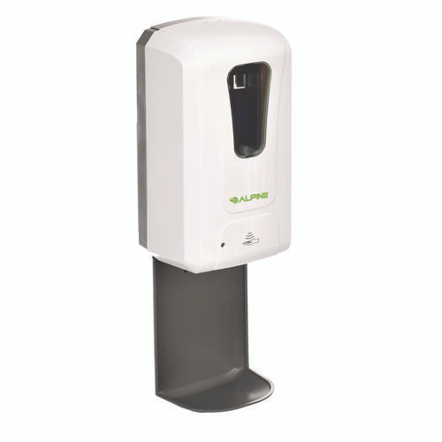 Wall Mount Automatic Gel Hand Sanitizer/Soap Dispenser with Drip Tray, 40 oz, 4.48 x 6 x 18.1, White