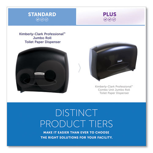 JRT Jr. Escort Jumbo Bathroom Tissue Dispenser, 13.33 x 5.75 x 16, Smoke