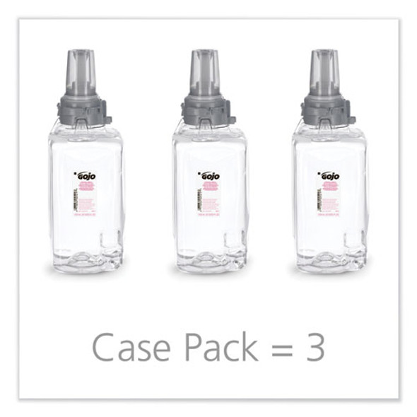 Clear and Mild Foam Handwash Refill, For ADX-12 Dispenser, Fragrance-Free, 1,250 mL, 3/Carton