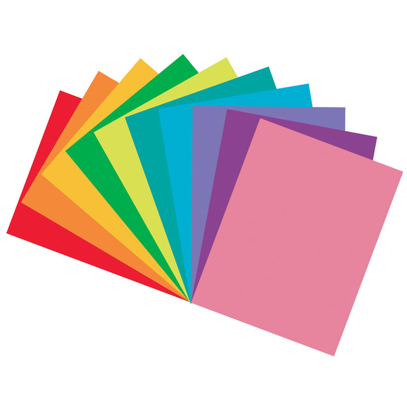 Construction Paper, Heavyweight, 10 Vibrant Colors, 9" x 12", 150 Sheets Per Pack, 3 Packs Construction Paper, Heavyweight, 10 Vibrant Colors, 9" x 12", 150 Sheets Per Pack, 3 Packs