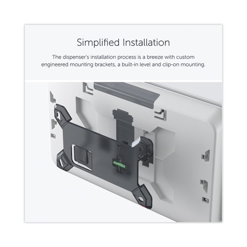 ICON Coreless Standard Roll Toilet Paper Dispenser, 8.43 x 13 x 7.25, White Mosaic