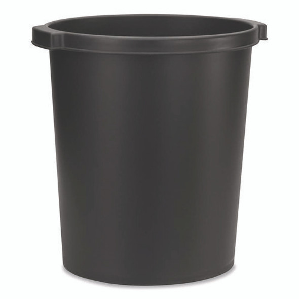 Re-solution Commerical Waste Paper Bin, 4.5 gal, Plastic, Black