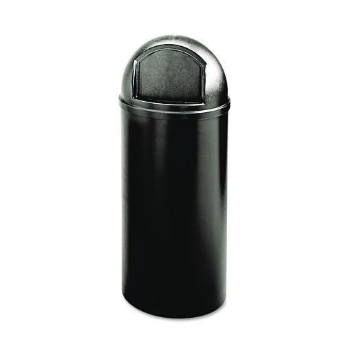 Marshal Classic Container, 25 gal, Plastic, Black