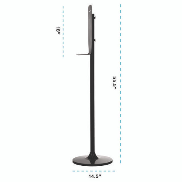 Automatic Foam Hand Sanitizer/Soap Dispenser with Floor Stand, 40 oz, 4.48 x 6 x 45, White