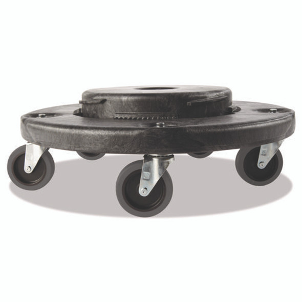 Brute Quiet Dolly, 250 lb Capacity, 18.25" Diameter x 6.63"h, Black