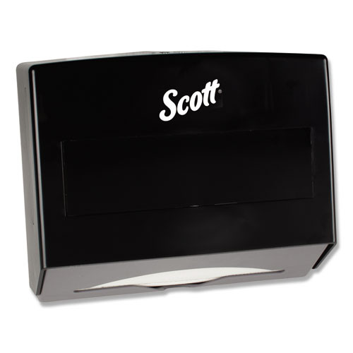 Scottfold Folded Towel Dispenser, 10.75 x 4.75 x 9, Black