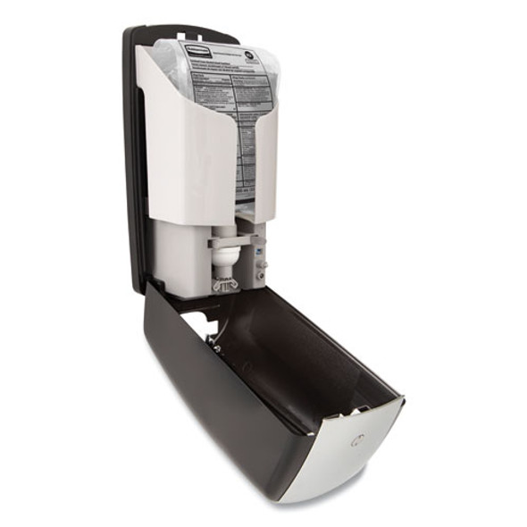 AutoFoam Touch-Free Dispenser, 1,100 mL, 5.2 x 5.25 x 10.9, Black/Chrome