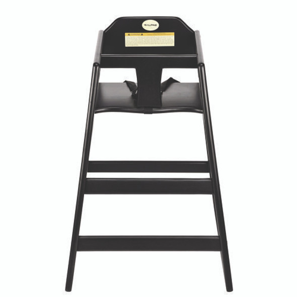 Wooden Stackable High Chair, Supports Up to 50 lb, 29.02" h, Espresso