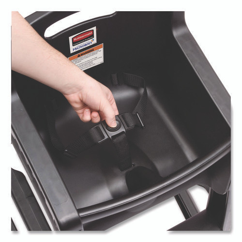 Sturdy Chair Youth Seat with Casters, Black