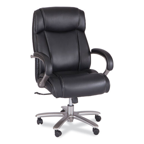 Lineage Big and Tall High Back Task Chair, Supports Up to 500 lb, 20.5" to 24.25" Seat Height, Black Seat, Chrome Base