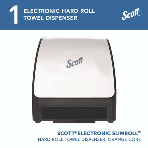 Slimroll Electronic Towel Dispenser, 12.35 x 7.25 x 11.8, White/Black