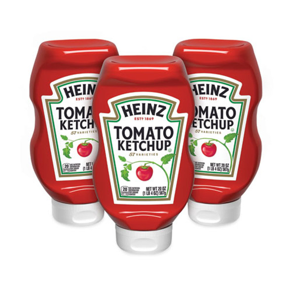 Tomato Ketchup Squeeze Bottle, 20 oz Bottle, 3/Pack