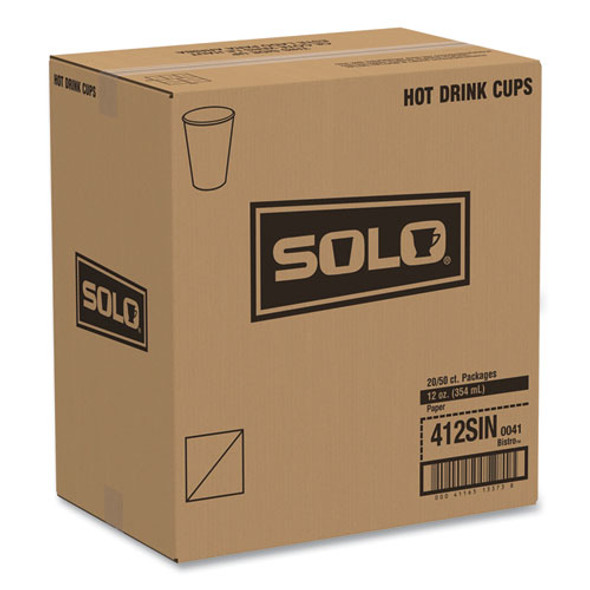 Paper Hot Drink Cups in Bistro Design, 12 oz, Maroon, 50/Pack Paper Hot Drink Cups in Bistro Design, 12 oz, Maroon, 50/Pack