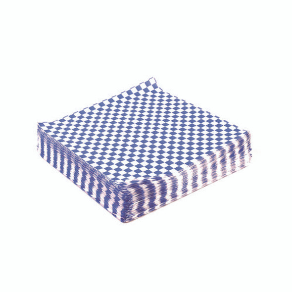 Grease-Resistant Food Wrap, 12 x 12, Blue Check, 5,000/Carton Grease-Resistant Food Wrap, 12 x 12, Blue Check, 5,000/Carton