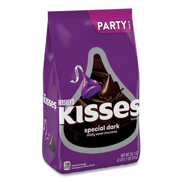 KISSES Special Dark Chocolate Candy, Party Pack, 32.1 oz Bag