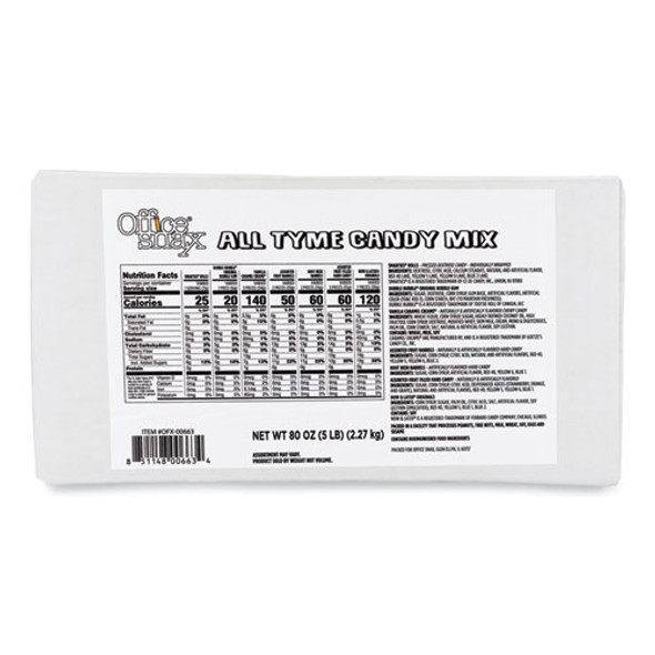 Candy Assortments, All Tyme Candy Mix, 5 lb Carton