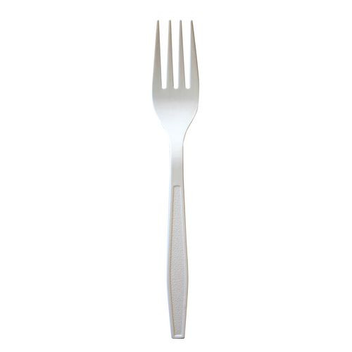 Heavyweight Polypropylene Cutlery, Fork, 7.09", Plastic, White, 1,000/Carton