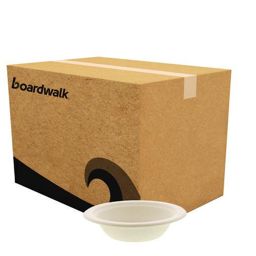 Bagasse PFAS-Free Dinnerware, Round Bowl, Sugarcane, 12 oz, Tan, 1,000/Carton