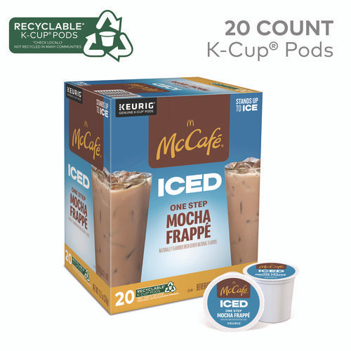 Mocha Frappe Iced Coffee Keurig K-Cup Pods, 20/Box