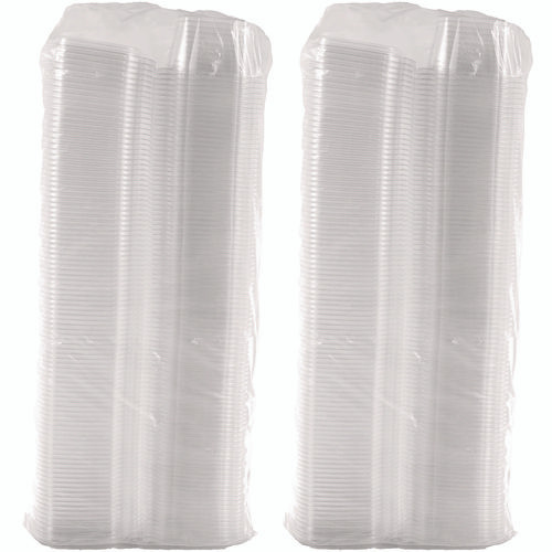 ClearPac SafeSeal Tamper-Resistant/Evident Containers, Domed Lid, 16 oz, Clear, Plastic, 100/Bag, 2 Bags/Carton
