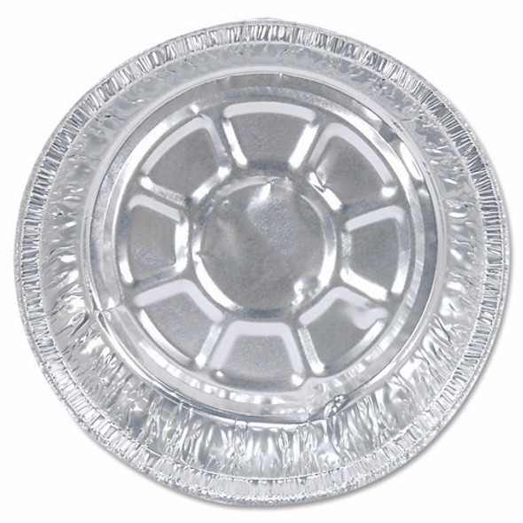 Round Aluminum Container, 24 oz, 7" Diameter, Silver, 500/Carton