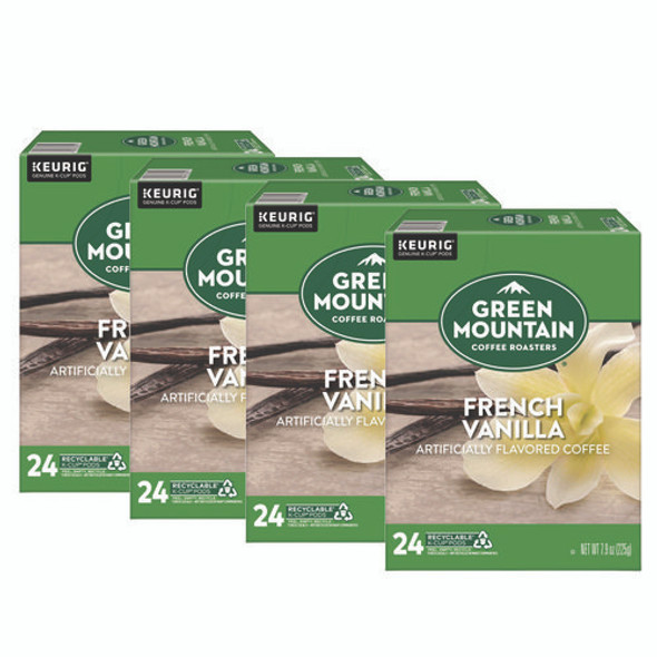 French Vanilla Coffee K-Cup Pods, 96/Carton