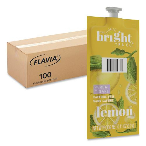 The Bright Tea Co. Lemon Herbal Tea Freshpack, 100/Carton
