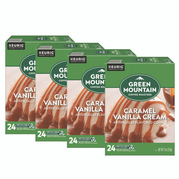 Caramel Vanilla Cream Coffee K-Cups, 96/Carton